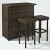 wicker patio bar and stools