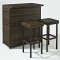 Crosley Furniture Palm Harbor 3-Piece Outdoor Wicker Bar Set